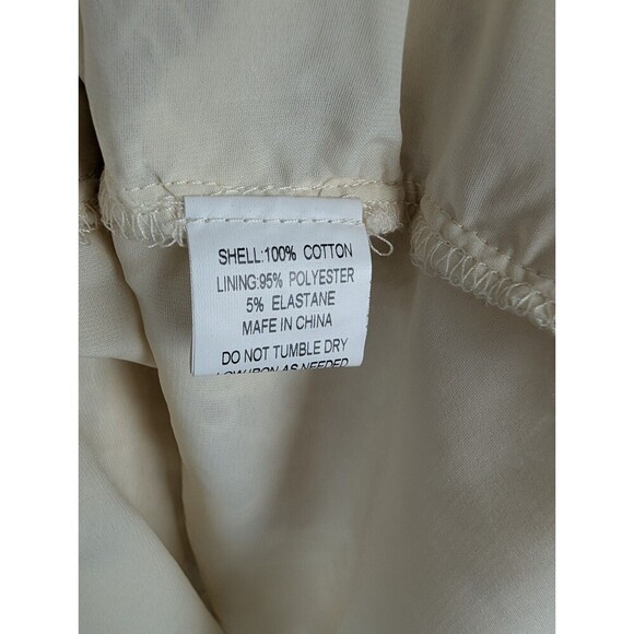 Anthropologie Thistlepearl Dress Floral Embroidered Beige 12 - Picture 4 of 8